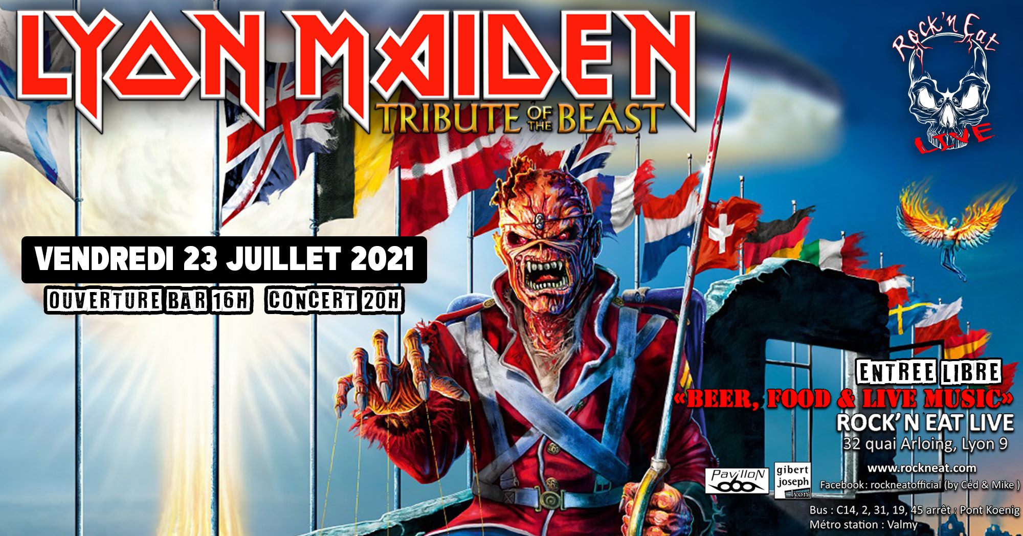 Lyon Maiden sur scène au Rock’n eat