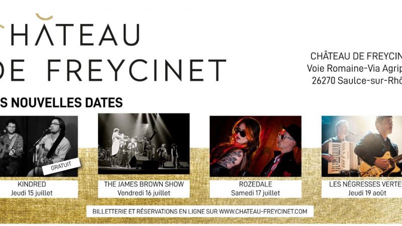 De nouvelles dates au château de Freycinet