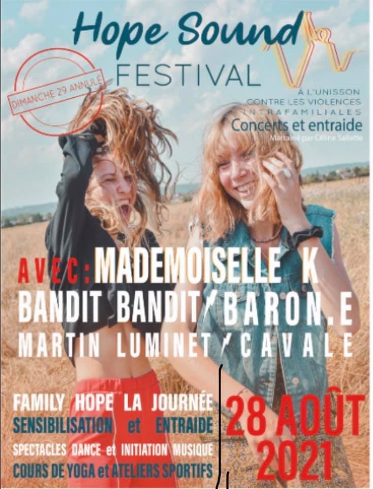 Hope Sound Festival : 28 août 2021 uniquement !