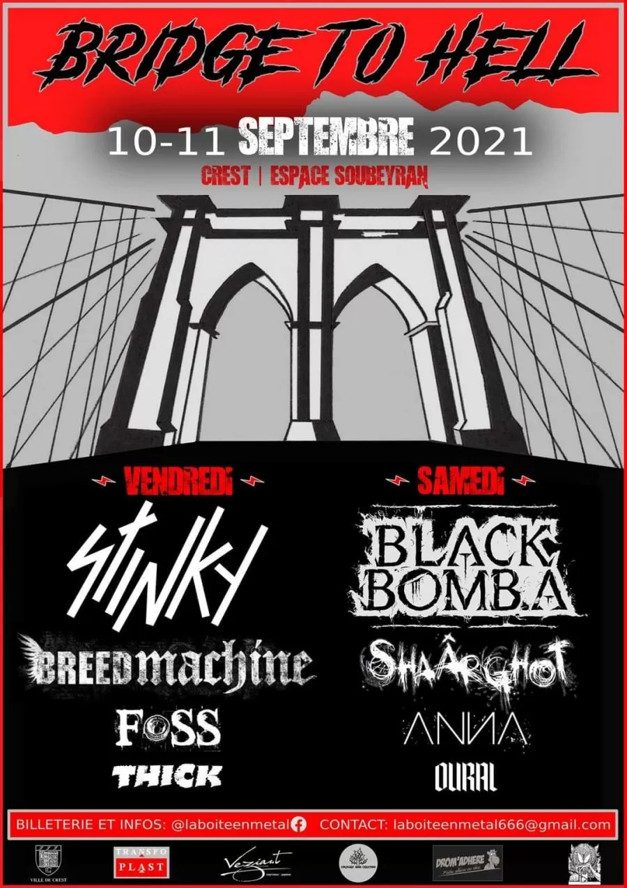 Bridge To Hell 2021 : Le Line Up !!