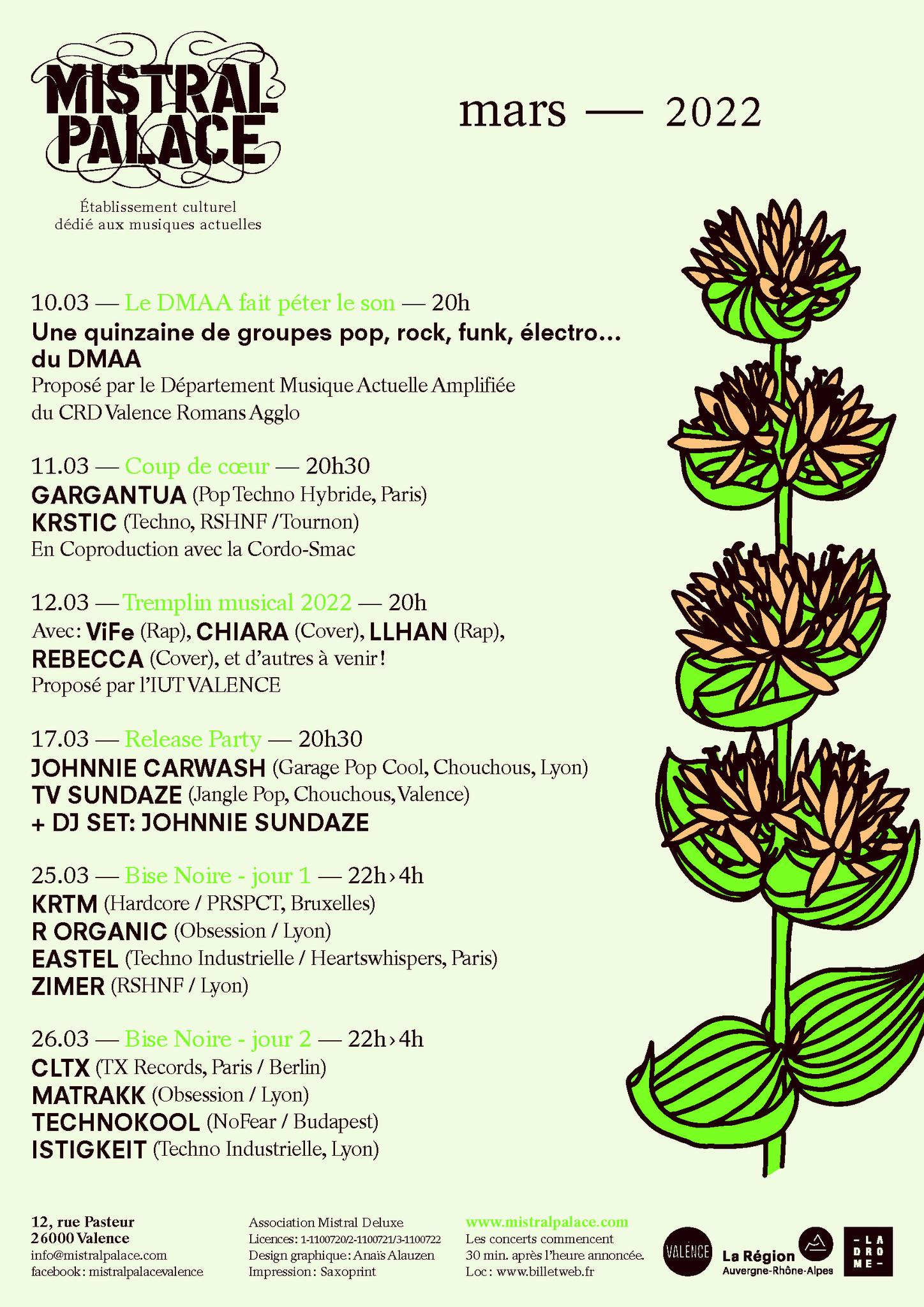 En mars au Mistral Palace (Valence)