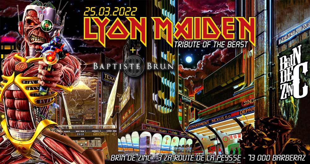 Lyon Maiden en concert au Brin de Zinc