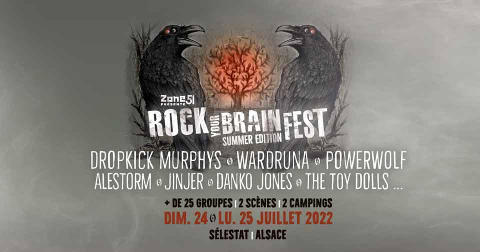 Découvrez le Rock Your Brain Fest édition été 2022