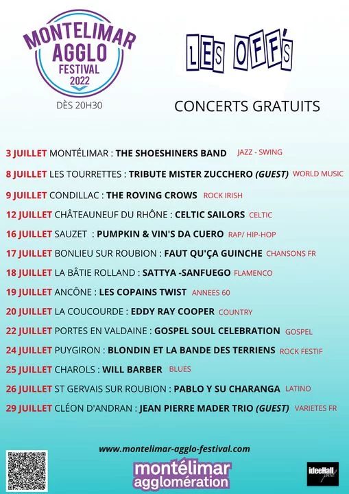 Montélimar Agglo Festival 2022 : Les Off&rsquo;s !