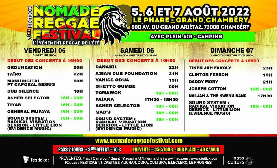 Nomade Reggae Festival 2022