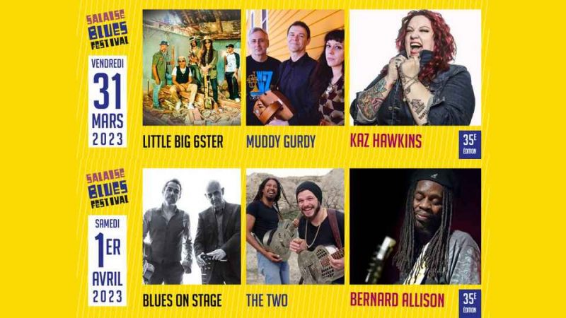 Programmation du Salaise Blues Festival 2023