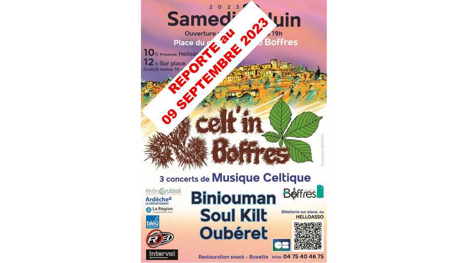 Festival Celt&rsquo;In Boffres 2023 : programmation