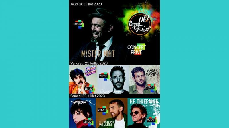 Oh ! Bugey Festival 2023 : la programmation