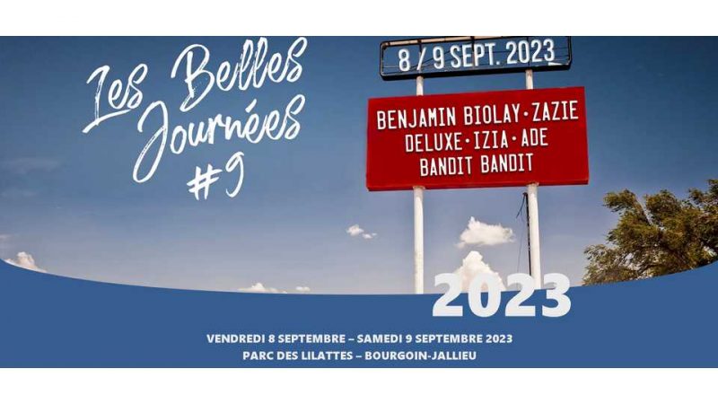 Programmation du festival Les Belles journées 2023