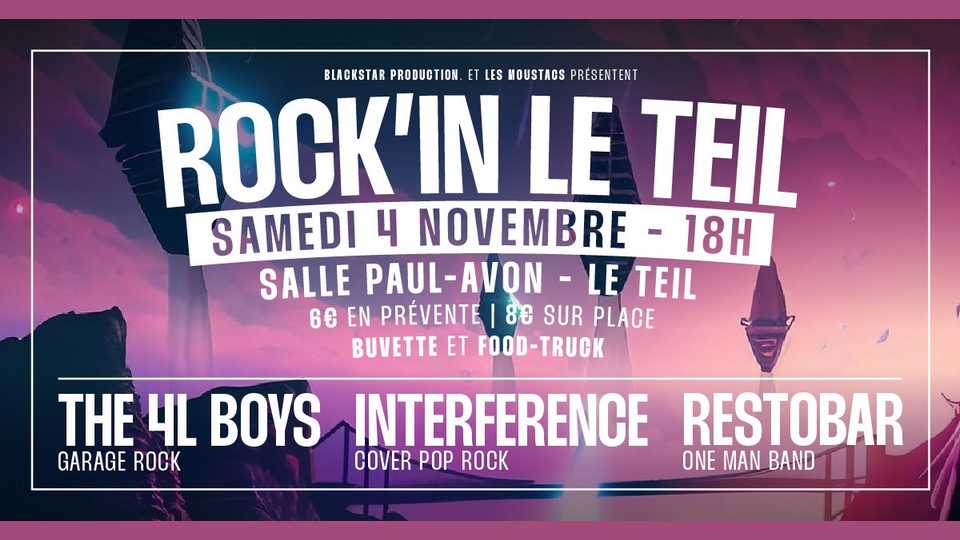 Une soirée rock au Teil ? C&rsquo;est le Rock&rsquo;in Le Teil !