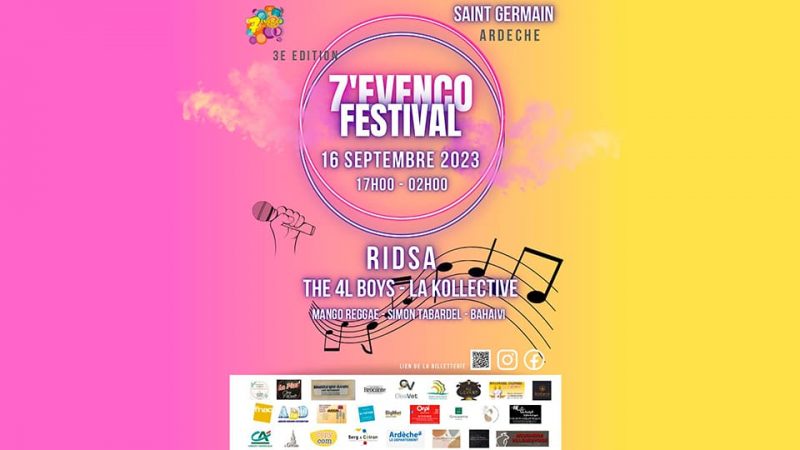 Programmation du 7&rsquo;Evenco Festival 2023