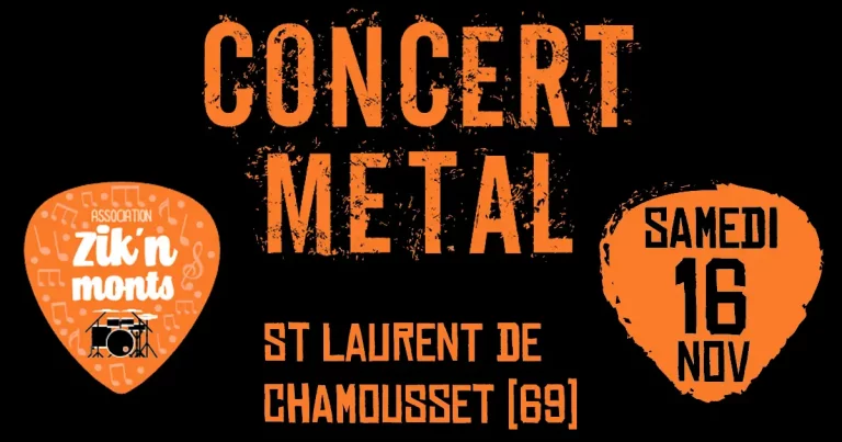 Soirée de Concert Metal par l’association Zik’n Monts (69)