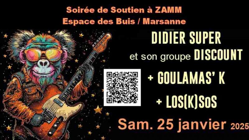 Soirée de soutien aux Zammis de ZAMM
