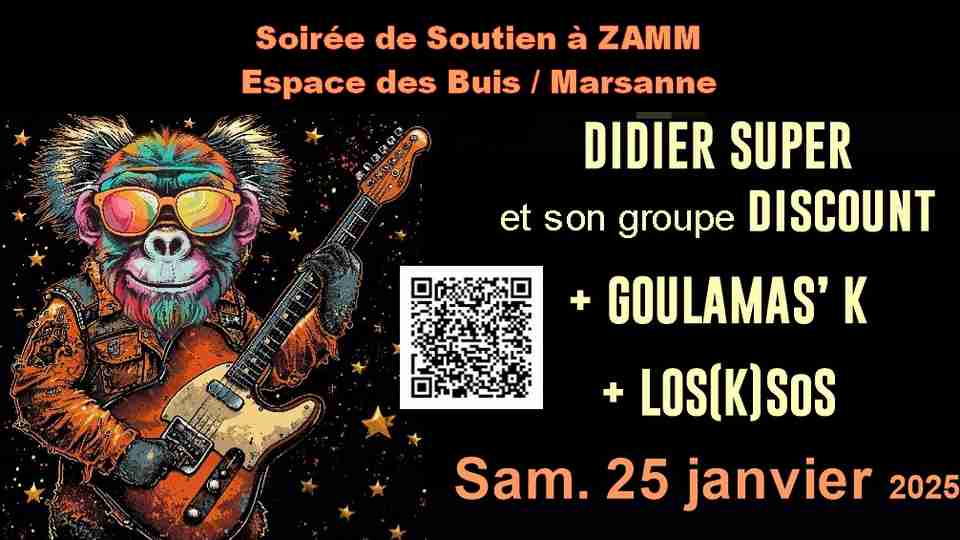 Soirée de soutien aux Zammis de ZAMM