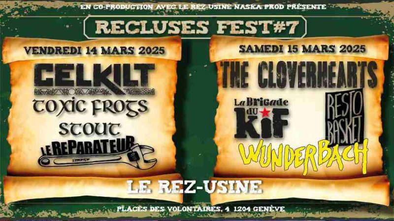 Recluses Fest #7 (2025) – Spécial Saint-Patrick