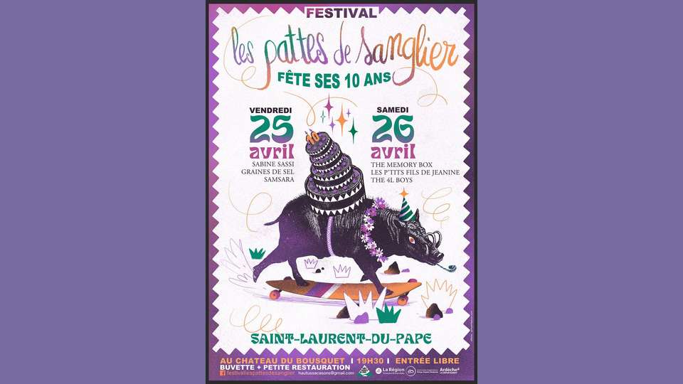 Programmation du Festival Pattes de Sanglier 2025