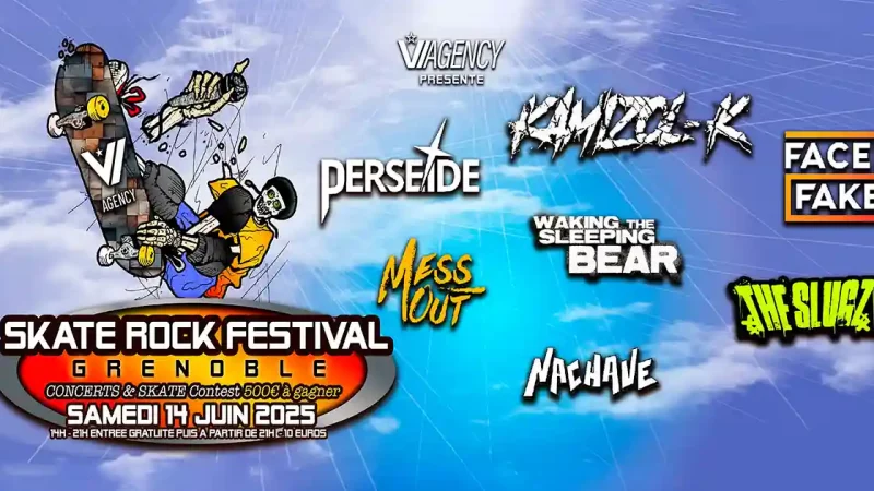 Skate Rock Festival 2025 (Grenoble) : toutes les informations