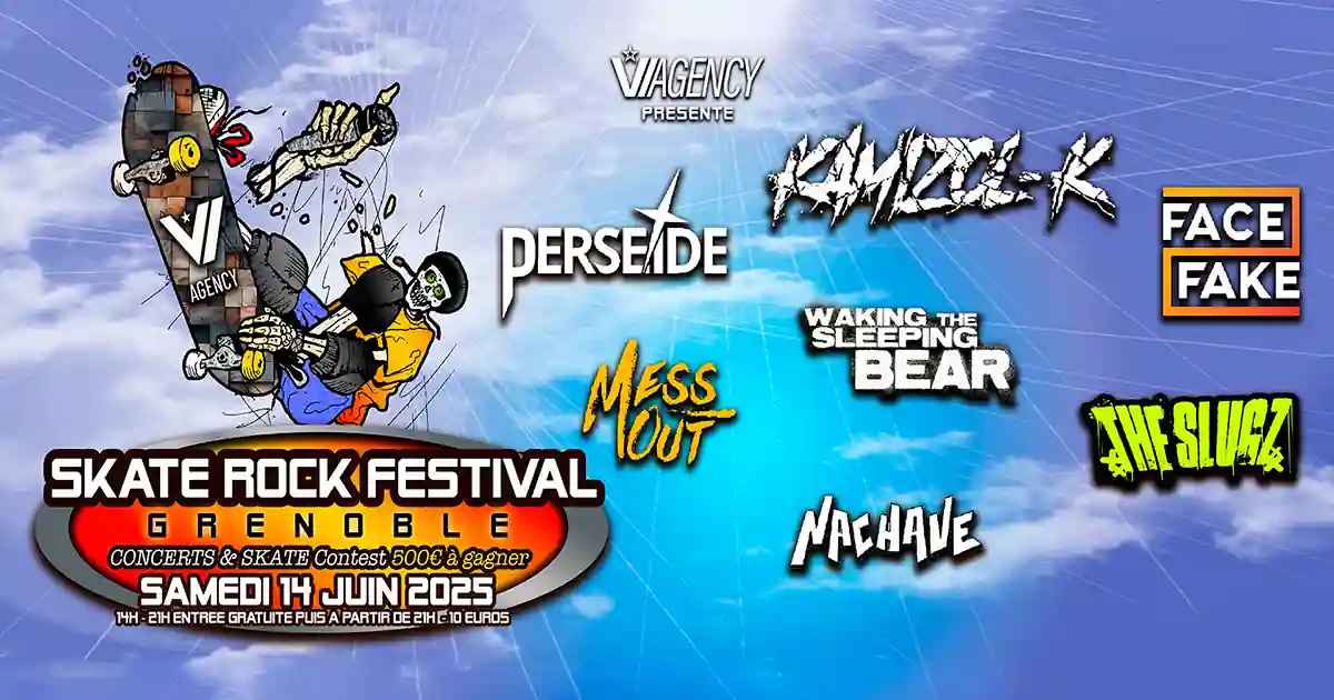 Skate Rock Festival 2025 (Grenoble) : toutes les informations