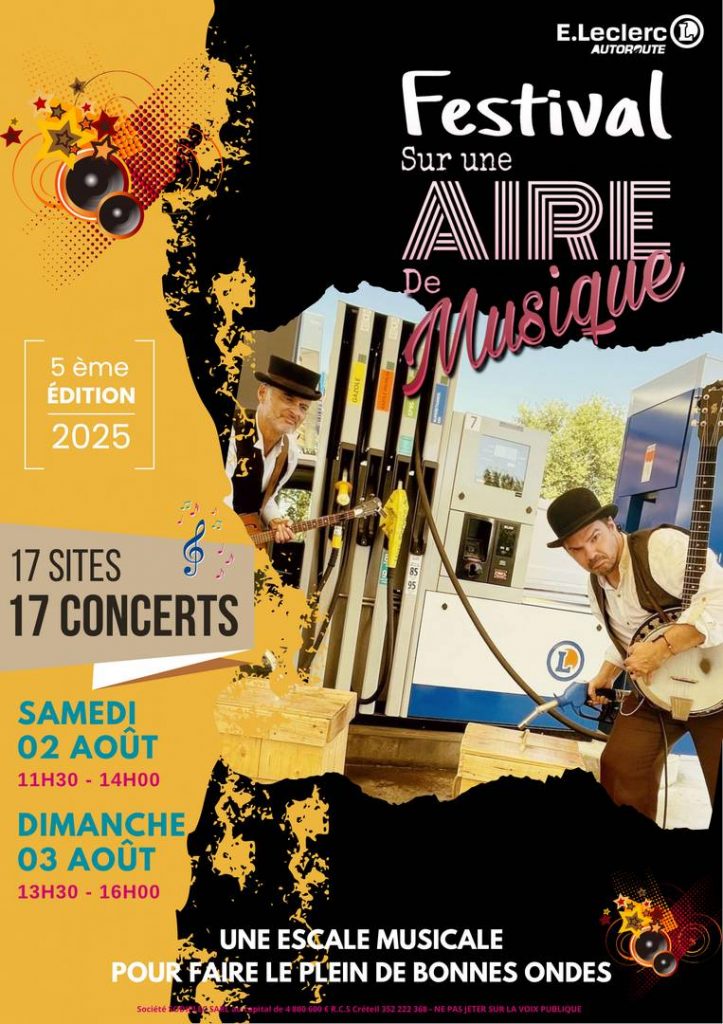 Affiche du Festival Sur une Aire de Musique 2025