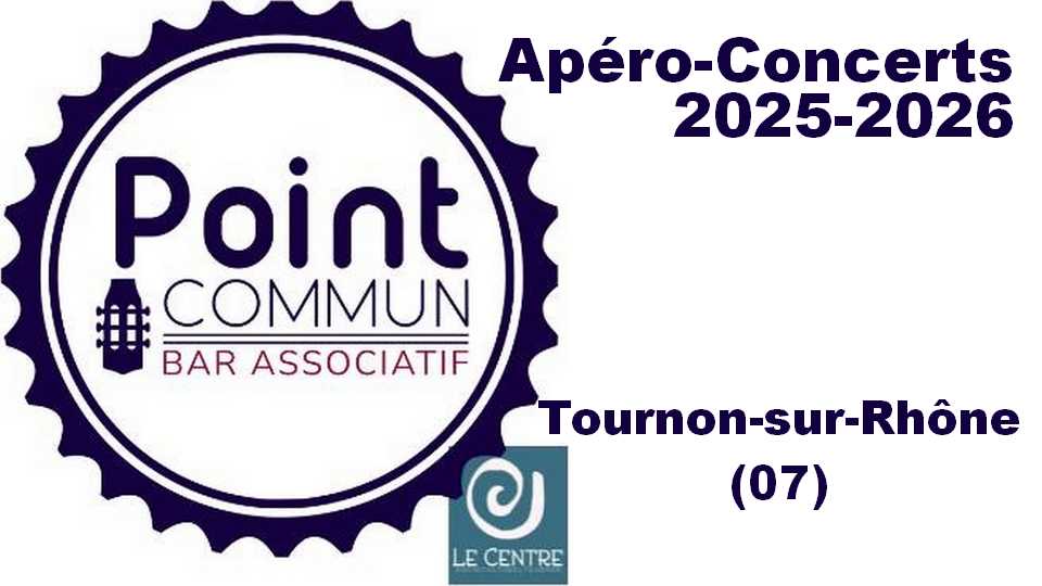 Les Apéro-Concerts du Point Commun 2025-2026 : La liste !