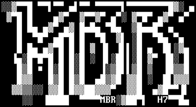Logo MBR en ASCII ART par H7